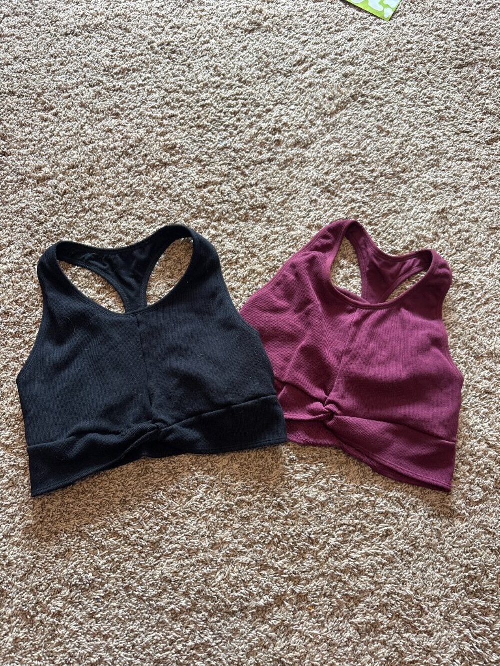 🔆 Marshalls ribbed twist sports bras - Bundle of 2